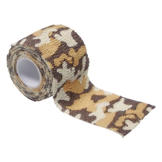 Cinta autoadhesiva de tela MFH de 5 cm x 4,5 m en Desert