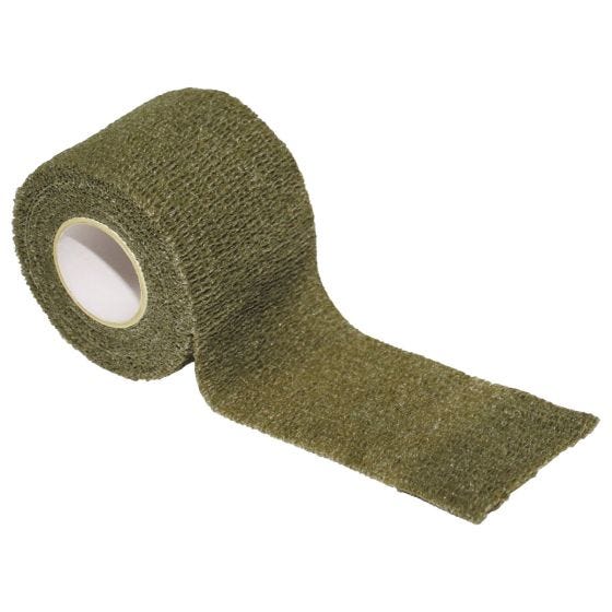 Cinta autoadhesiva de tela MFH de 5 cm x 4,5 m en OD Green