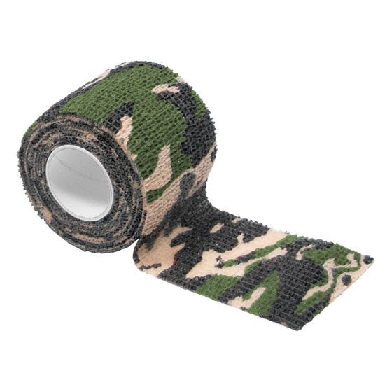 Cinta autoadhesiva de tela MFH de 5 cm x 4,5 m en Woodland
