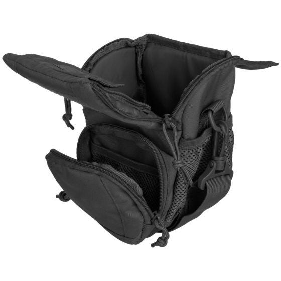 Bolso bandolera MFH Skout compatible con sistemas MOLLE en negro