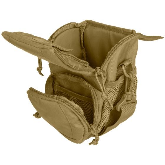 Bolso bandolera MFH Skout compatible con sistemas MOLLE en Coyote Tan