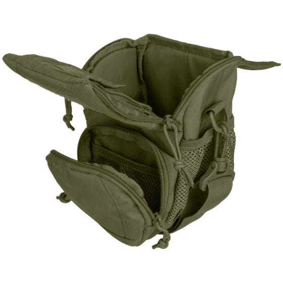 Bolso bandolera MFH Skout compatible con sistemas MOLLE en OD Green