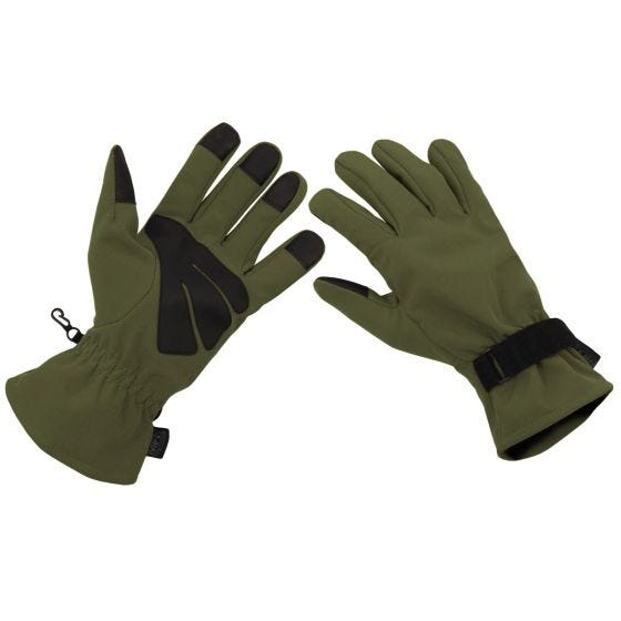 Guantes Softshell MFH - Verde Oliva