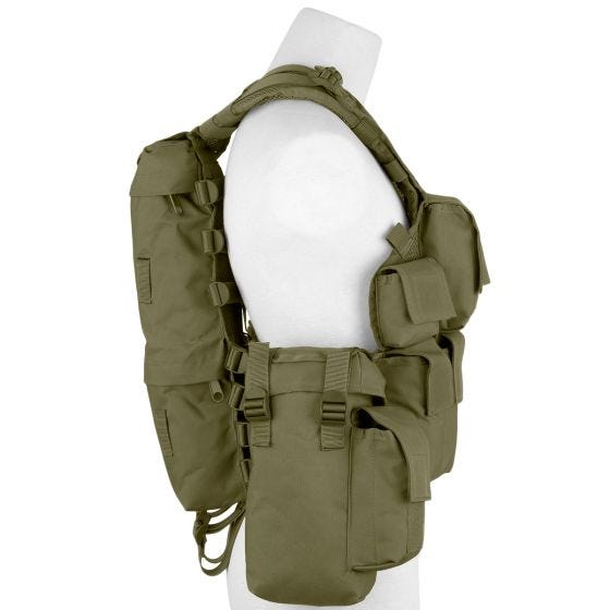 Chaleco de asalto MFH South African en OD Green