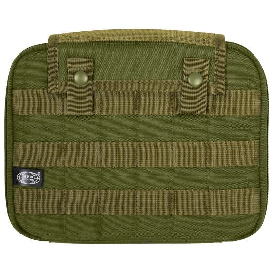 Funda para tablet MFH compatible con sistemas MOLLE en OD Green