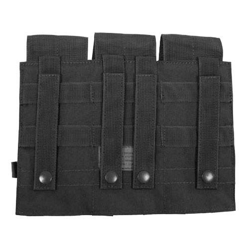 Portacargador triple MFH M4/M16 con sistema MOLLE en negro