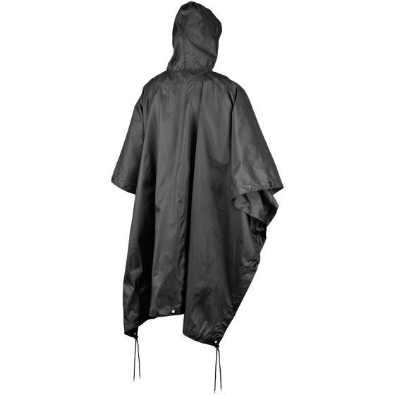 Poncho MFH US de Ripstop en negro