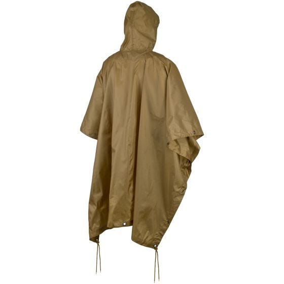 Poncho MFH US de Ripstop en Coyote Tan