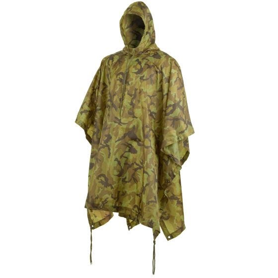 Poncho impermeable MFH de Ripstop en Czech Woodland