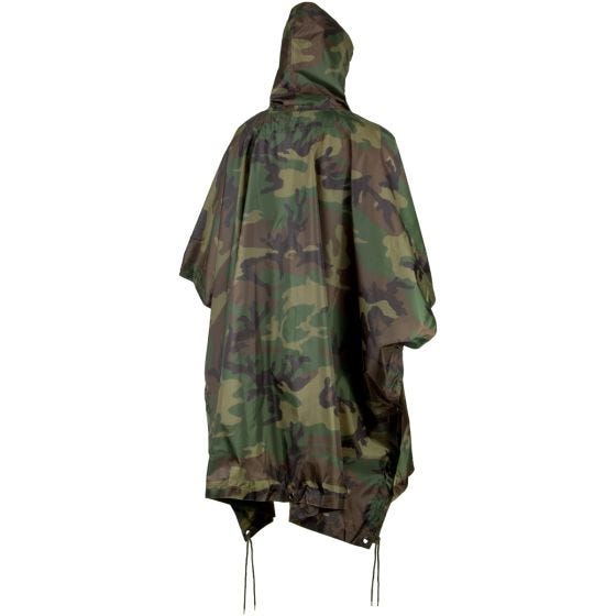 Poncho MFH US de Ripstop en Woodland