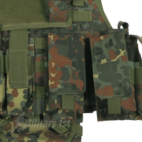 Chaleco MFH Tactical con sistema MOLLE en Ranger Flecktarn
