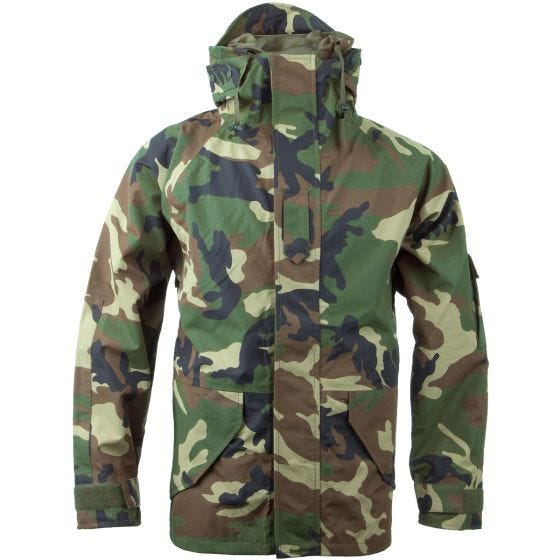 Chaqueta para climas húmedos Mil-Tec laminado de 3 capas en Woodland