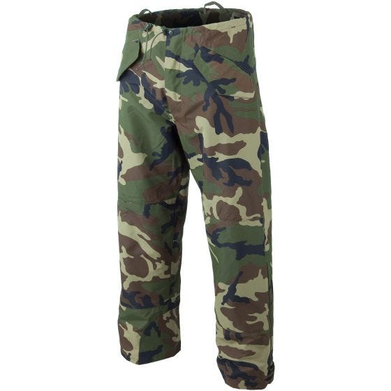 Pantalones para climas húmedos Mil-Tec laminado de 3 capas en Woodland