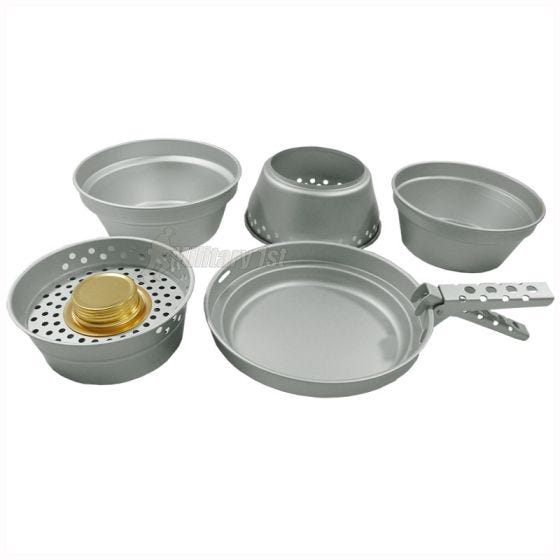 Set para cocinar Mil-Tec hecho de aluminio
