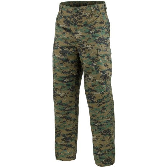 Pantalones de combate Mil-Tec BDU en Digital Woodland