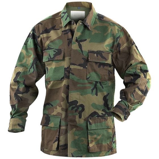 Camisa de combate Mil-Tec BDU en Woodland