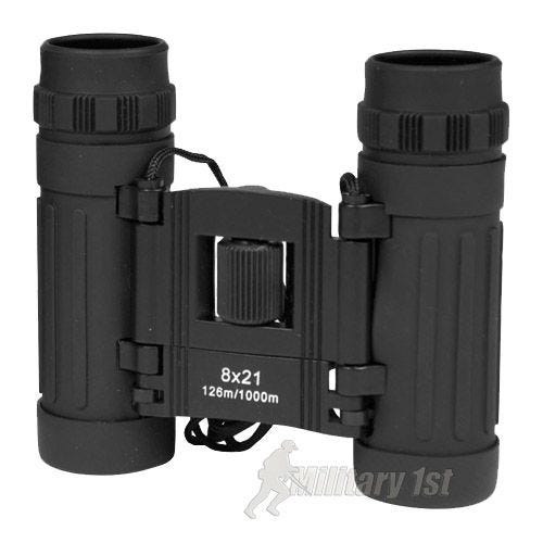 Prismáticos ajustables Mil-Tec 8x21 en negro