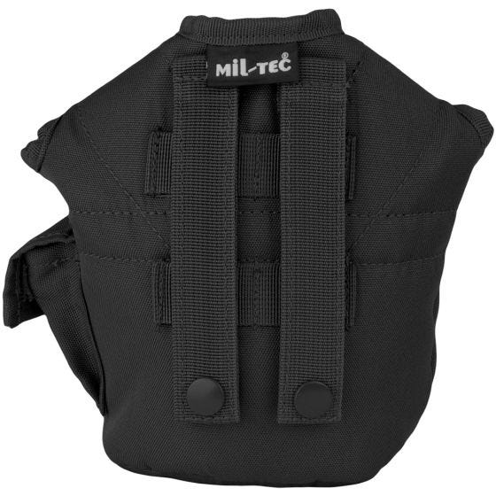 Funda para cantimplora Mil-Tec de estilo estadounidense en negro