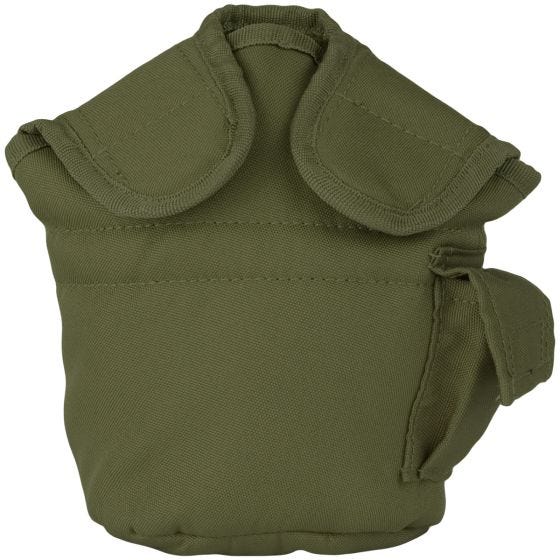 Funda para cantimplora Mil-Tec de estilo estadounidense en verde oliva