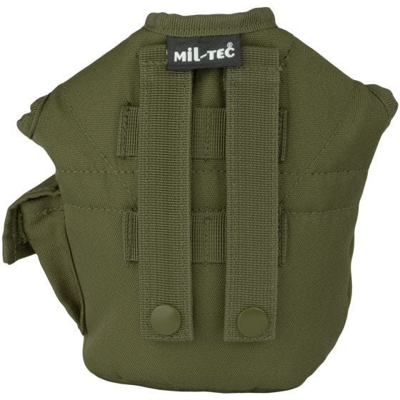 Funda para cantimplora Mil-Tec de estilo estadounidense en verde oliva