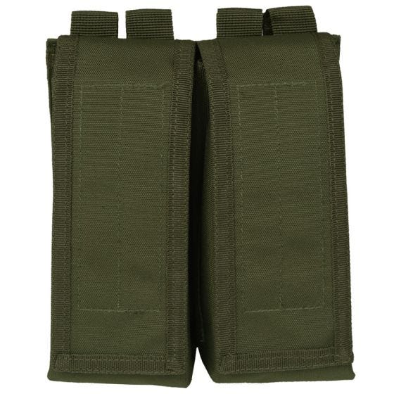 Portacargador doble Mil-Tec AK47 con sistema MOLLE en verde oliva