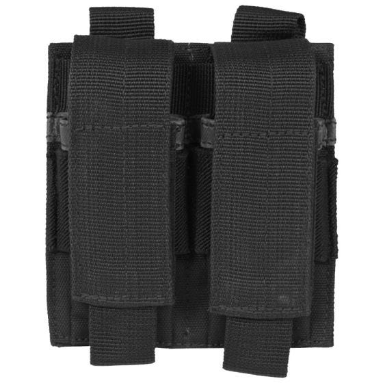 Portacargador doble de pistola Mil-Tec en negro