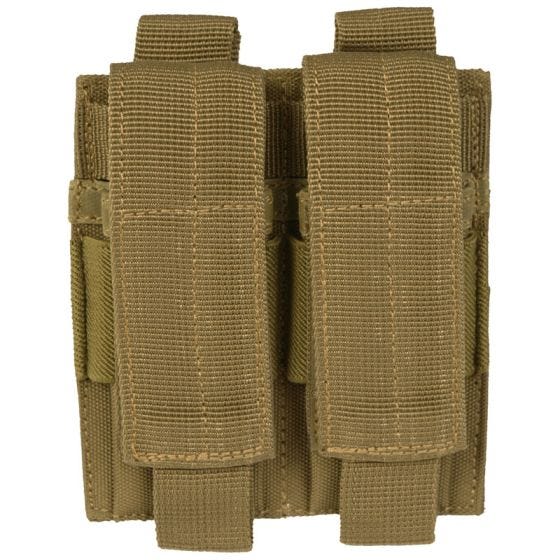 Portacargador doble de pistola Mil-Tec en Coyote