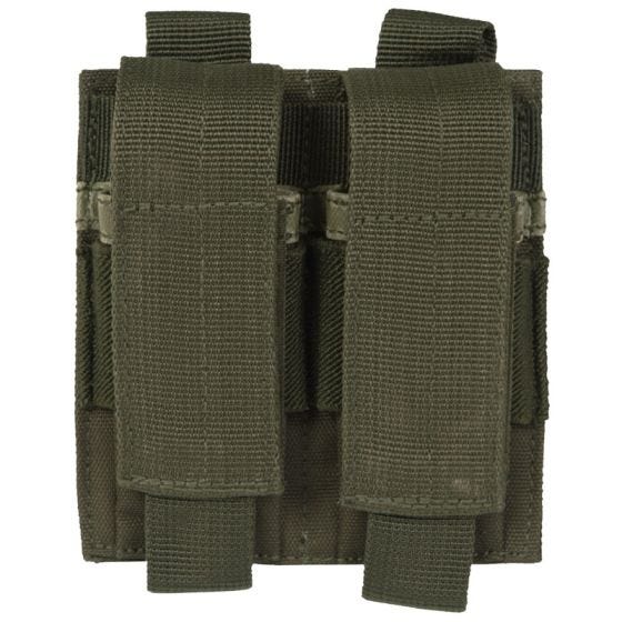 Portacargador doble de pistola Mil-Tec en verde oliva