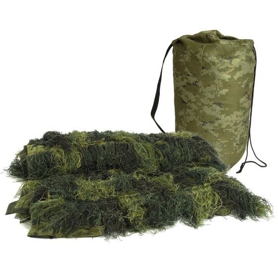 Cubierta ghillie Mil-Tec 'Anti Fire' 140 x 100 cm en Woodland