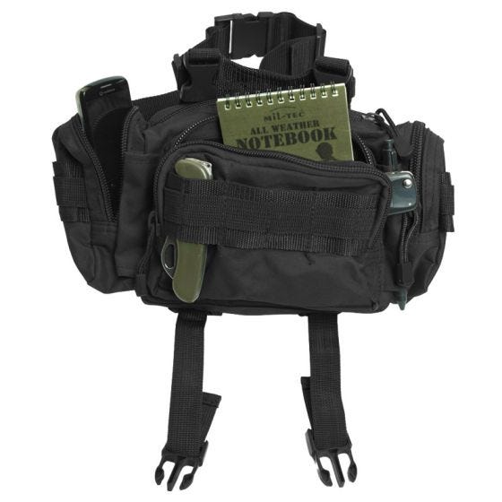 Riñonera modular Mil-Tec en negro