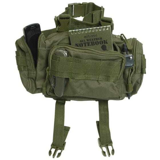 Riñonera modular Mil-Tec en verde oliva