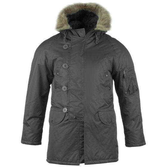 Chaqueta de aviador Mil-Tec N-3B en negro