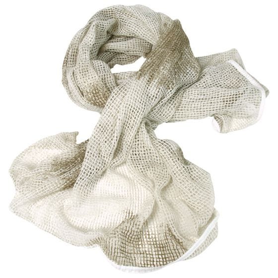 Bufanda de red Mil-Tec en blanco