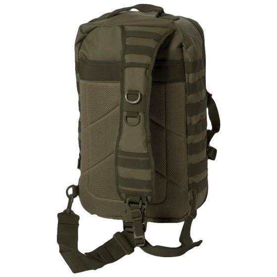Mochila bandolera de asalto Mil-Tec de tamaño grande en verde oliva