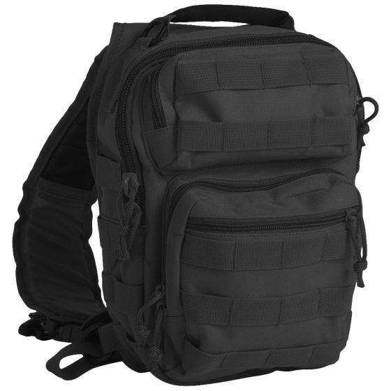 Mochila bandolera de asalto Mil-Tec de tamaño pequeño en negro