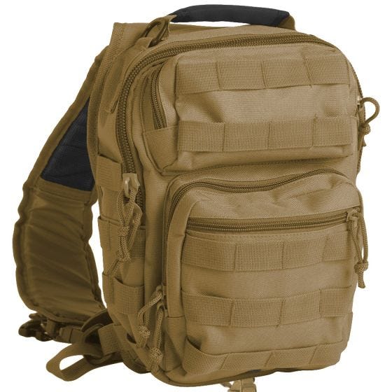 Mochila bandolera de asalto Mil-Tec de tamaño pequeño en Coyote