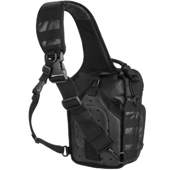 Mochila bandolera de asalto Mil-Tec de tamaño pequeño en Tactical Black