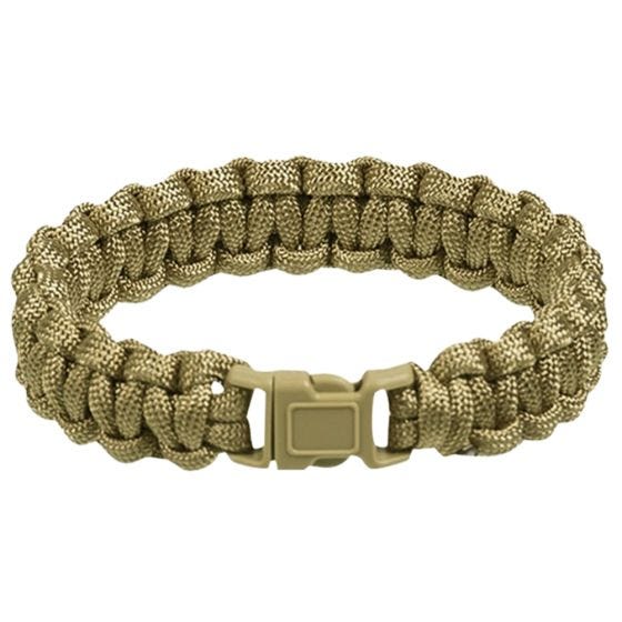 Pulsera de cuerda de paracaídas Mil-Tec 15 mm en Coyote
