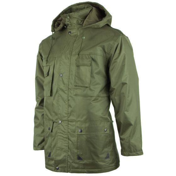 Parka con capucha Mil-Tec Dubon en verde oliva