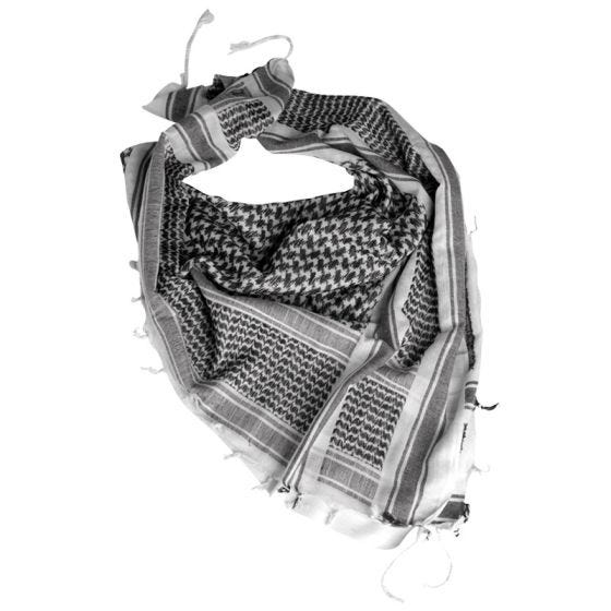 Pañuelo Mil-Tec Shemagh en blanco / negro