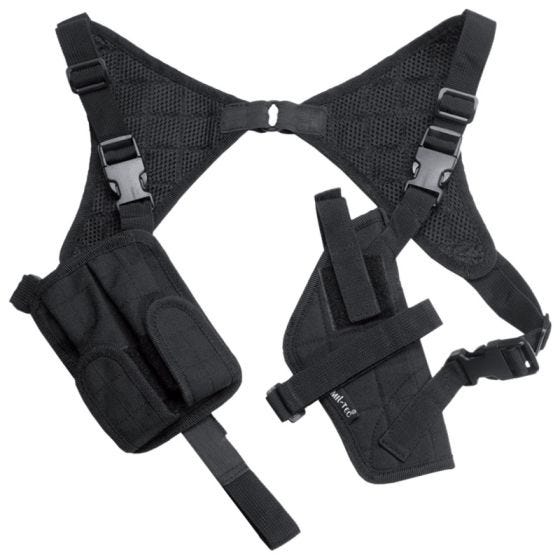 Funda de pistola para el hombro Mil-Tec Cordura en negro