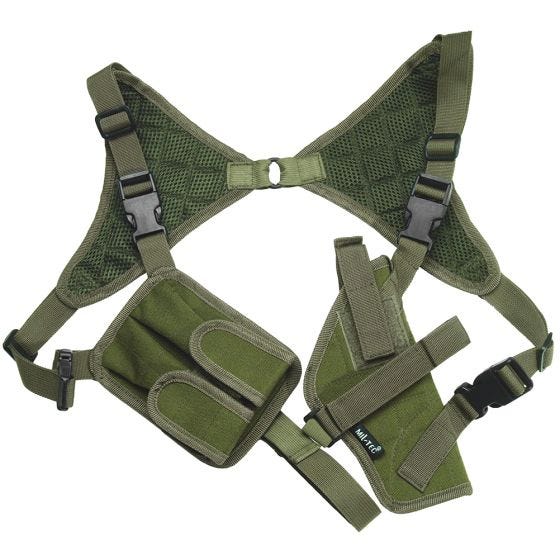 Funda de pistola para el hombro Mil-Tec Cordura en verde oliva