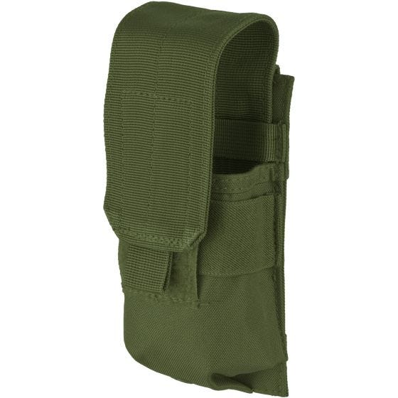 Portacargador individual Mil-Tec M4/M16 con sistema MOLLE en verde oliva