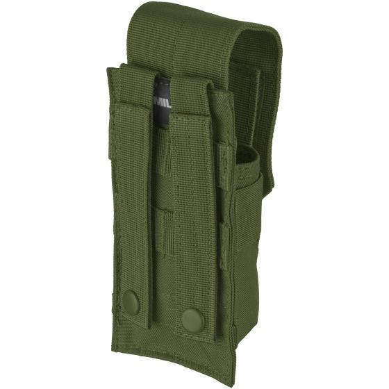 Portacargador individual Mil-Tec M4/M16 con sistema MOLLE en verde oliva