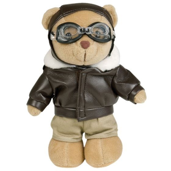 Osito de peluche Mil-Tec vestido de piloto