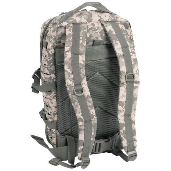 Mochila de asalto cortada a láser Mil-Tec US de tamaño grande en ACU Digital