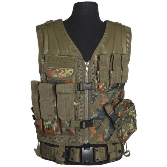 Chaleco táctico Mil-Tec USMC en Flecktarn