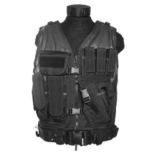 Chaleco táctico Mil-Tec USMC en negro