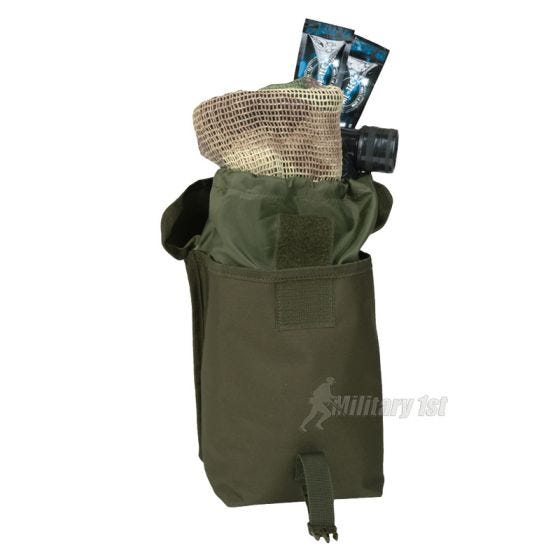 Bolsa multiusos MOLLE Mil-Tec de tamaño grande en verde oliva