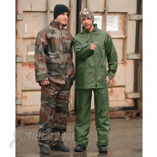 Traje impermeable Mil-Tec en verde oliva